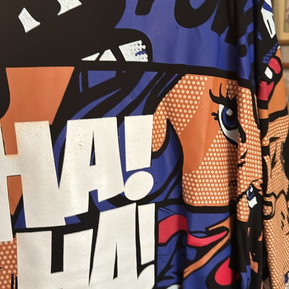 Contender Blue Comic Strip Graphic T-shirt - Picture 2 of 4